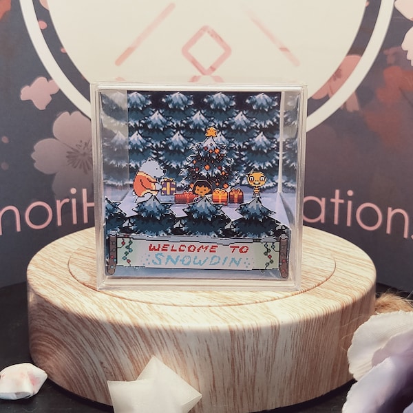 Undertale Snowdin Scene Modell Diorama