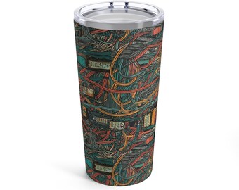 Electrical Wires Cartoon Tumbler