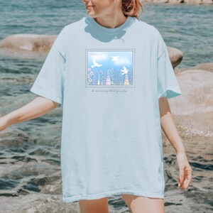 Comfort Colors Sparrows Bible verse t shirt, floral shirt, birds shirt, nature shirt, Christian shirt, Catholic shirt