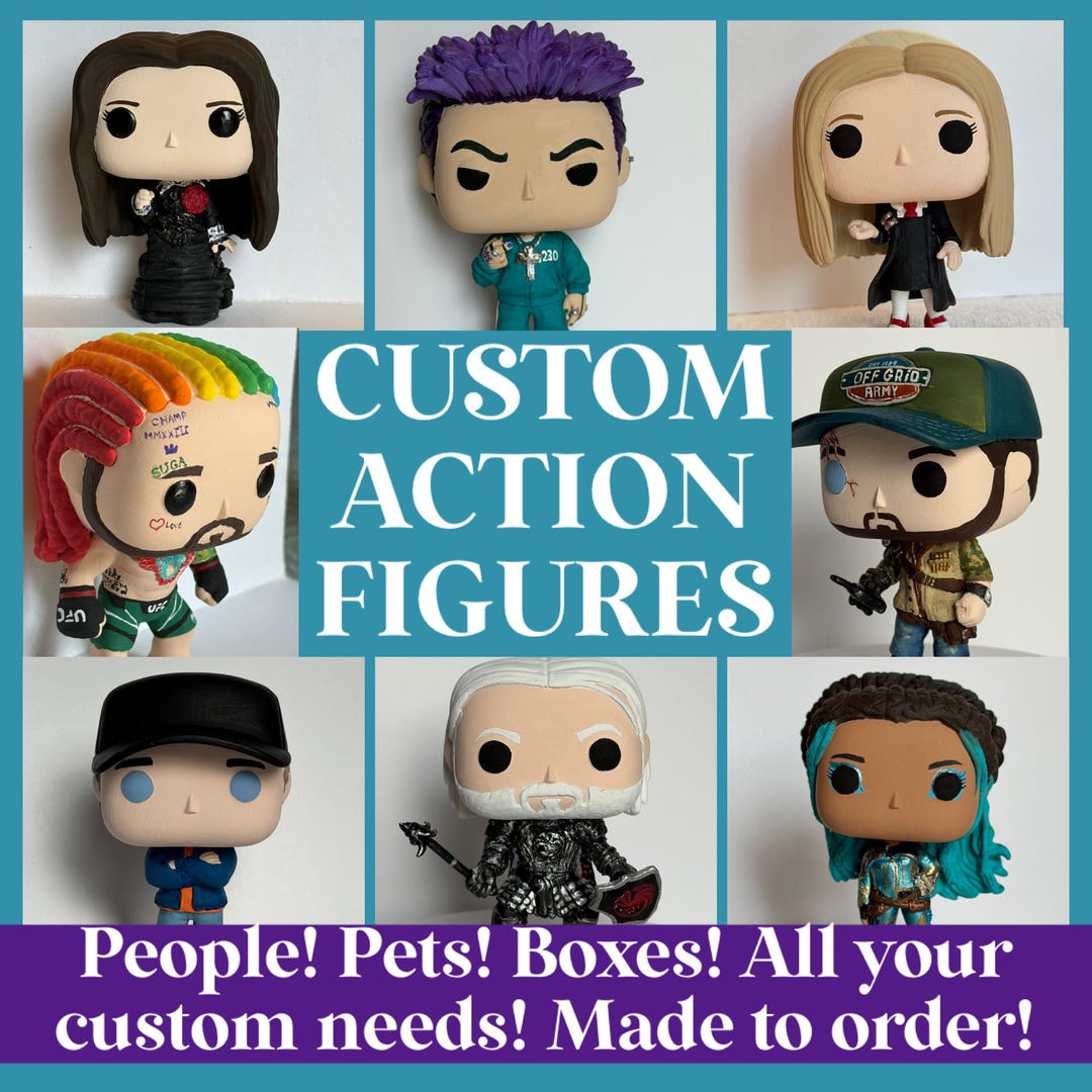 Customcod Action Figure Custom Action Figures – Hand Painted, Personalized Gift - Etsy