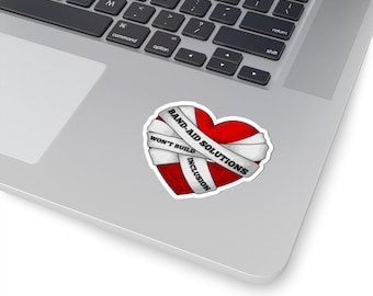 Inclusion Heart Sticker: Diversity Equality Vinyl Decal