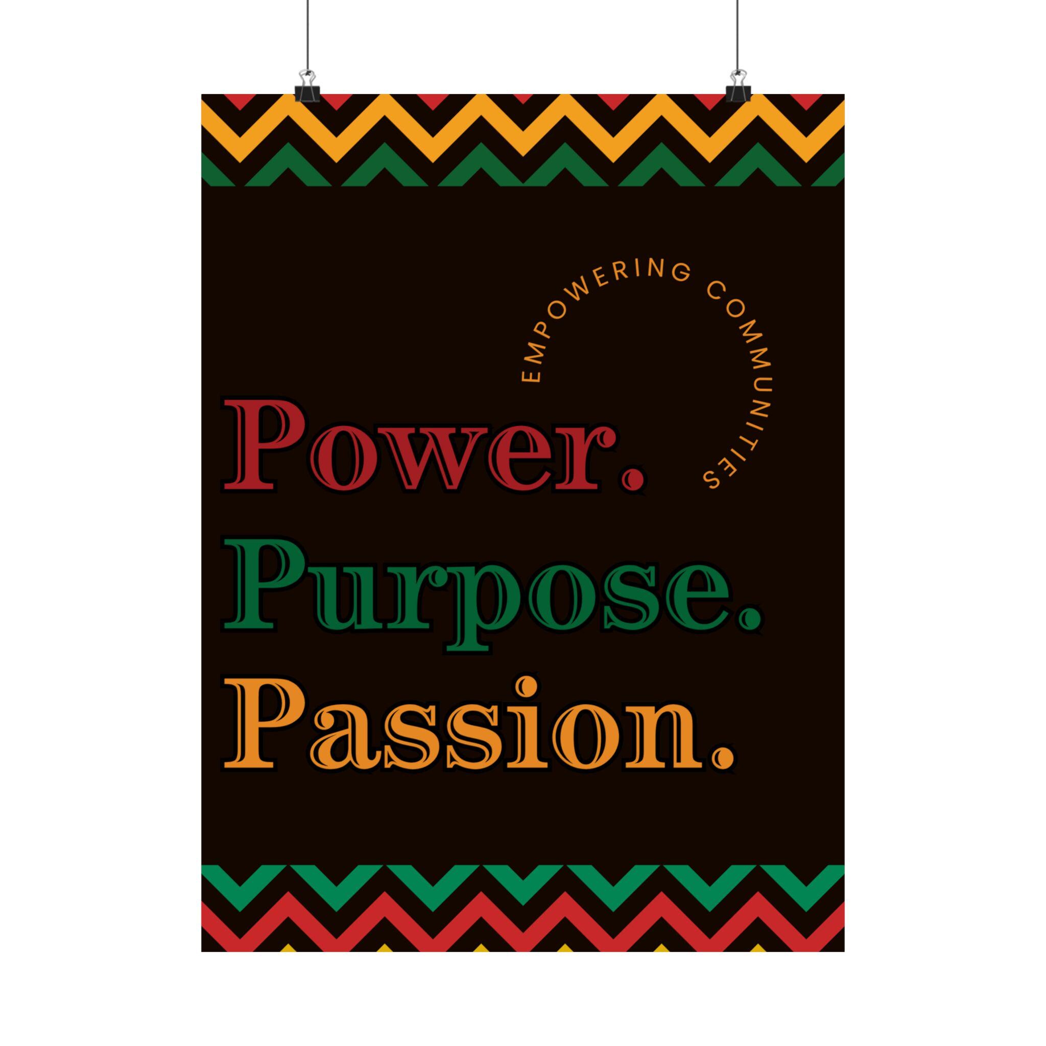 Empowering Vertical Poster: Black History Month, Inspirational Art