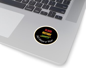 Black History 365 Days Vinyl Sticker: Pan-African Pride Decal