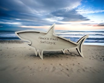 Dents de requin shadow box collector vacances à la plage