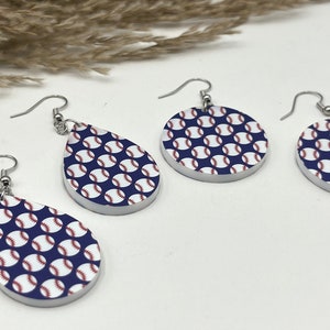 Orecchini di perline personalizzati con ciondolo a forma di lettera glterata Regalo per la squadra del giorno del gioco per la mamma tifosa di calcio. - CALLIE