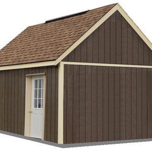 15'-0" x 15'-0" Shed Plans