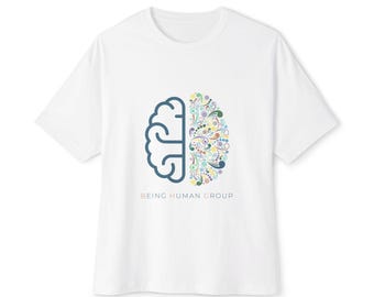 Mindful Unisex Oversized Boxy Tee - Being Human Group Design