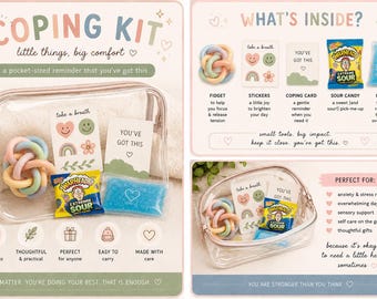 Coping Kit | Anxiety Relief Fidget Sensory Care Package