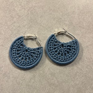 Crochet Hoop Earrings
