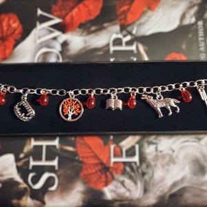 FBAA Blood and Ash Inspired Charm Bracelet Fan Item Book Lover Gift Merch - Charms