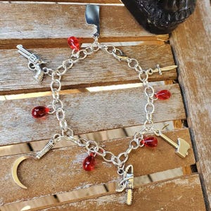 Horror Charm Bracelet Halloween Gift