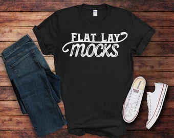 mockup gildan 64000 black tshirt mock up summer T shirt flat lay unisex tee shirts for shops black gildan 64000 mock ups