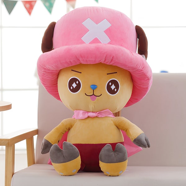 Peluche Tony Chopper One Piece, Poupée en peluche douce Anime, Joli animal en peluche, Idée cadeau pour les enfants