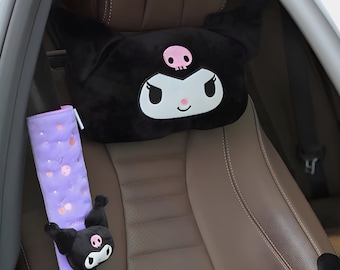 Auto,Appui-tête de voiture en forme de lapin mignon, coussin