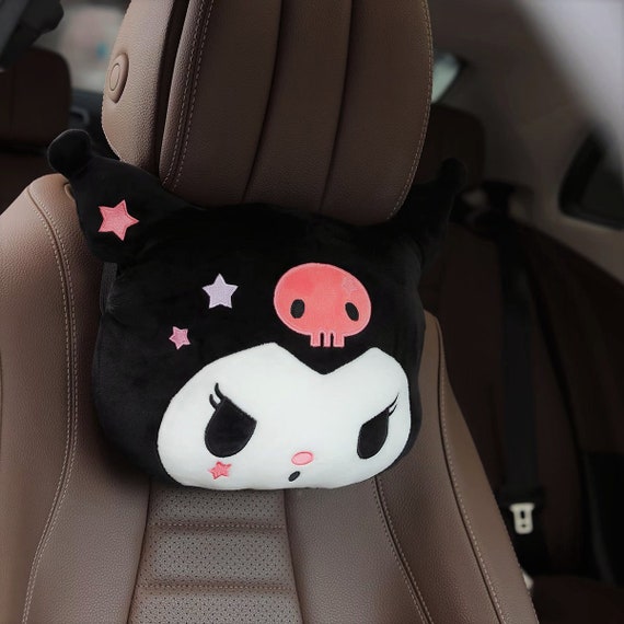 2 Pcs Plush Heart Shaped Pillow with Angel Wings Car Headrest Pillow Soft  Comfortable Car Seat Pillow for Driving Travelling Room Office Car Decor