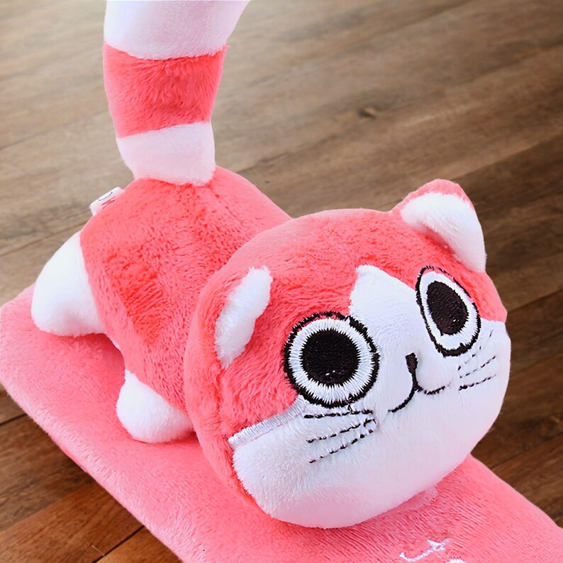 Cute Animal Seatbelt Cover, Cartoon Dog Shoulder Pad, Plush Cat Seat Belt Protector, Kawaii Anime Puppy Belt Cushion, Girl Kitty Car Decor image 8