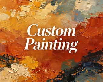 Custom Art Commission Custom Landscape Painting Personalized Textured Art Portrait From Photo Made to Order Canvas Art Custom Sports Gift