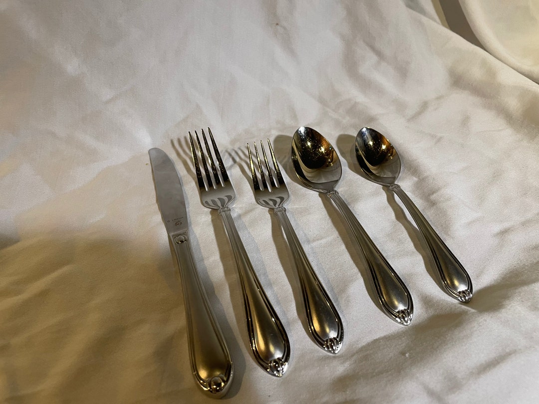 Lenox Chandelle Frosted Flatware Individual Pieces Etsy