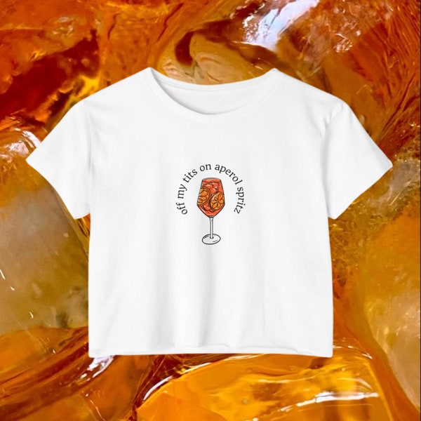 Aperol Spritz Baby Tee Summer Crop Top