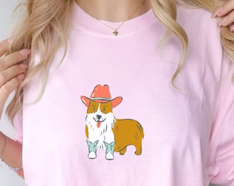 Corgi Cowboy Shirt Corgi Shirt Corgi Gift Corgi Mama Corgi Gifts Corgi Dog Mom Era