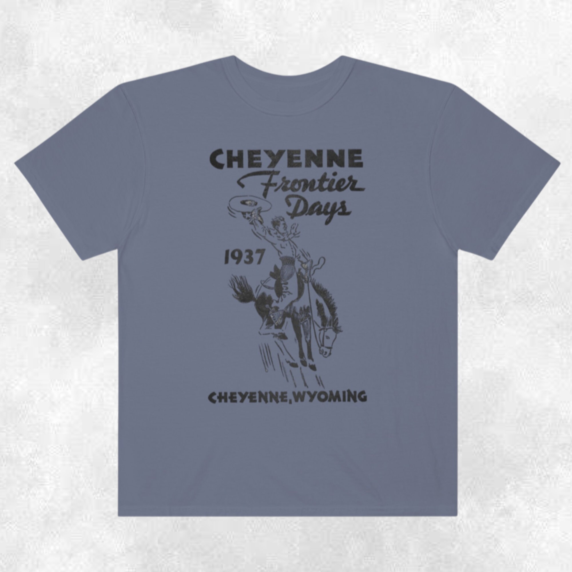 Cheyenne Frontier Days Tshirt Vintage Rodeo Graphic Tee Etsy