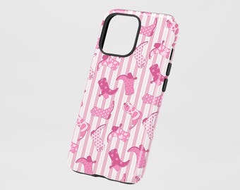 Pink Cowboy Boots Phone Case: Western Cowgirl Design