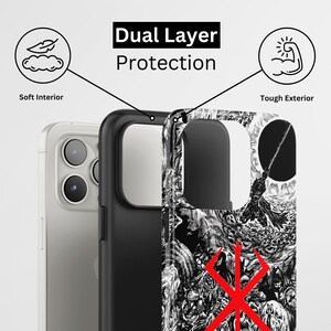 アニメ エクリプス ゴシック ウォリアー スマホケース (iPhone、Samsung) – 二重構造保護スナップケース 画像 2
