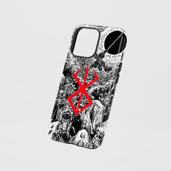 Anime Eclipse Gothic Warrior Phone Case (iPhone, Samsung) – Dual-Layer Protective Snap Case