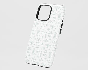 Sagebrush Western Phone Case: Cowboy Sheriff Pattern