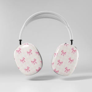 Kokette Rosa Bögen AirPods Max Case Schutzhülle Glanz Matt