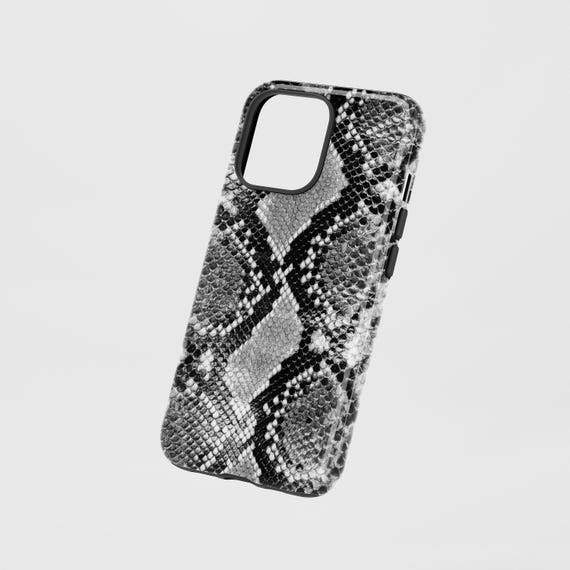 Black Snake Skin Pattern Phone Case: Dual Layer, Scratch Resistant - Etsy Black Snake Skin Pattern Phone Case: Dual Layer, Scratch Resistant - Etsy