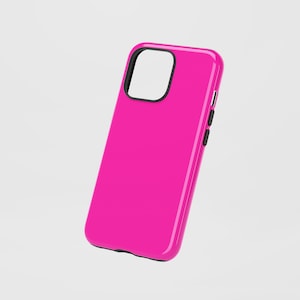 Hot Pink Dual Layer Phone Case: Impact Absorbent, Scratch Resistant