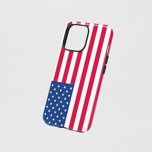 American Flag iPhone Case: Stars and Stripes, Dual Layer Protection