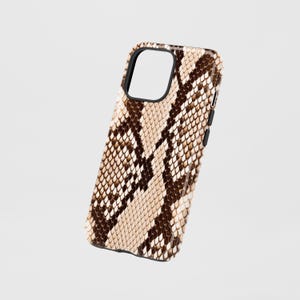 Snake Skin Phone Case: Sandstone Serpent Design