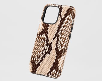 Funda para teléfono de piel de serpiente: diseño de serpiente de arenisca