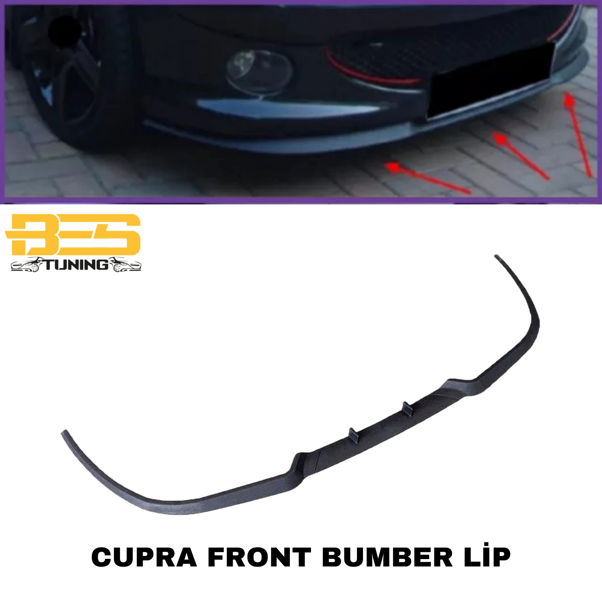 yinglu Car Front Spoilers Bumper Lip Splitter for Peugeot 206 207 207CC 301  307 308 308CC 308SW 408 508 607 2008 3008 5008 RCZ