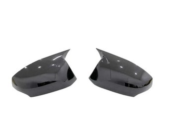 Bat style mirror cover for Renault Laguna 3 2007 2014 rear view mirror cover 2 piece cover glossy black car shields exterior