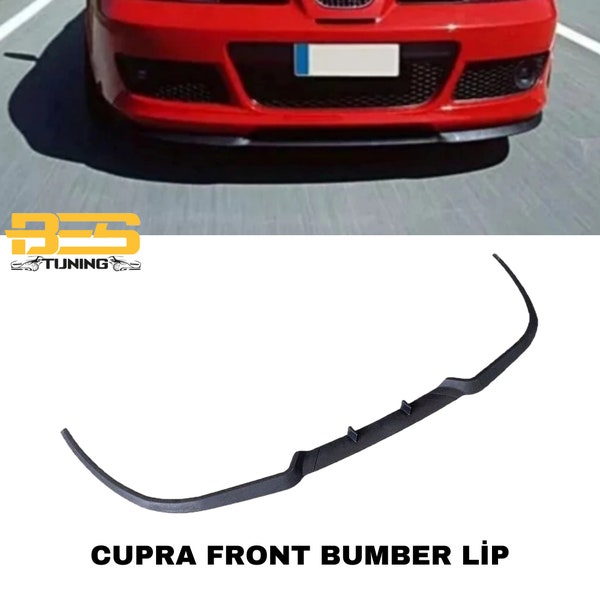 For Seat Leon MK1 1M Cupra R Front Spoıler Front Bumper Lıp Spoiler lip universal 3pcs body kit Sport tuning Protector