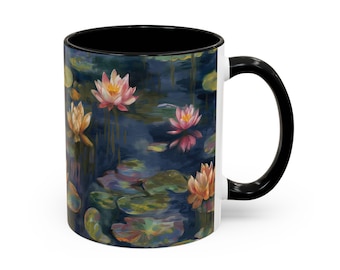 Monet Water Lilies Coffee Mug – Claude Monet Art, 11oz Ceramic