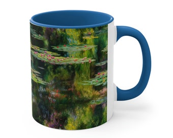 Monet Water Lilies Mug – Impressionist Art Ceramic Coffee Cup