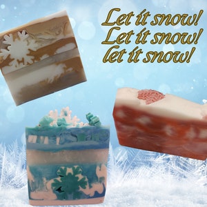 Snowflake Winter Wonderland Soap