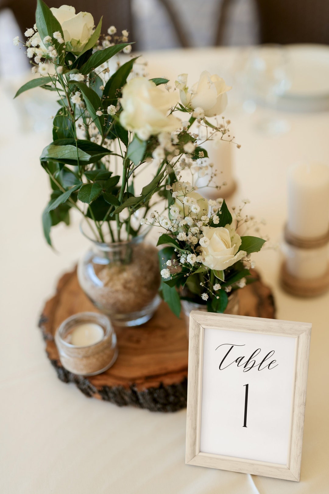 Chown Numbers Table Digital Table Numbers, Wedding Table Numbers With Reserved Sign, PDF ...