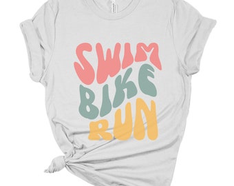 Triathlon T-Shirt l Ironman T-Shirt l Triathlon Gift l Cute Triathlon Shirt l Bike Shirt