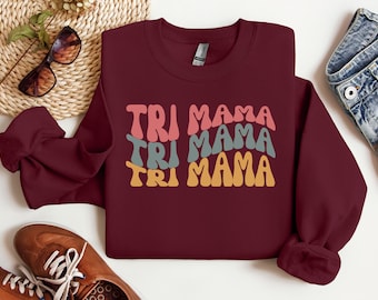 Dames triatlon cadeau, Ironman Crewneck, triatlon moeder, racekleding, zwemmen, fietsen, rennen, race sweatshirt, fietscadeau