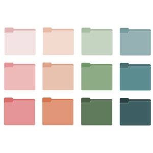 Desktop Folder Icons | Dusty Ocean Corals