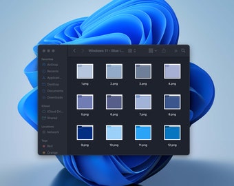 Desktop Folder Icons | Windows 11 Default Blue