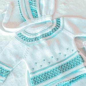 Gebreide katoenen kleding voor pasgeborenen jongen Spaanse set gebreide babyoutfit voor thuiskomst babyshowercadeau welkom baby ziekenhuis outfit pasgeboren