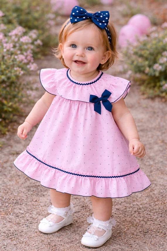 pink spanish dress MARY Linen Wrap Dress