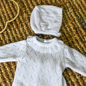 Handmade Cotton Knit Newborn Outfit: European Style Baby Clothing