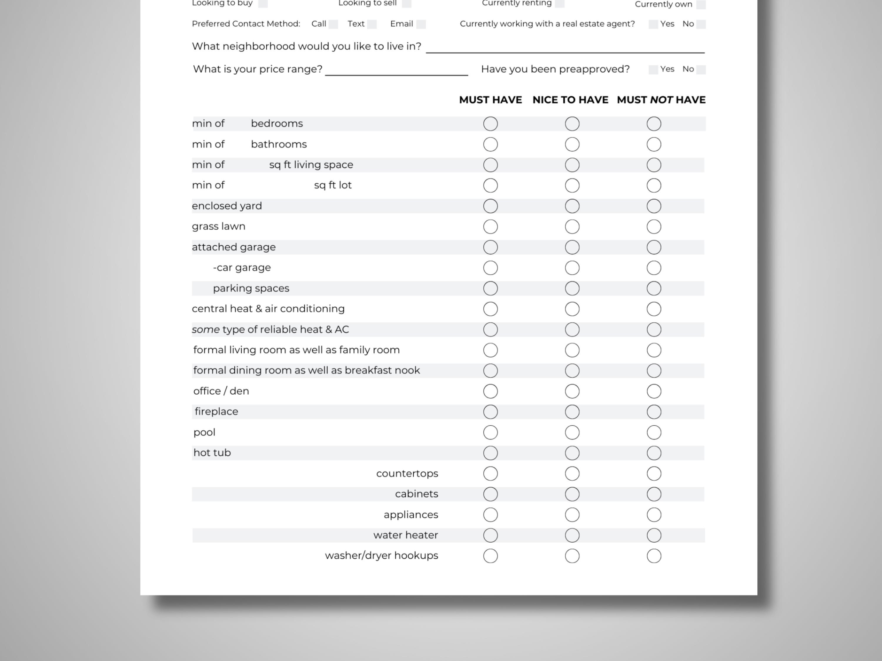 Real Estate Template | Intake Form | Canva | Client Onboarding ...